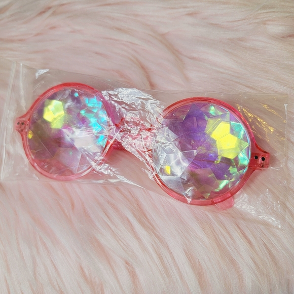 Pink Kaleidoscope Sunglasses - Picture 4 of 4